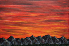 Kelly Flood - Red Sky Sunset