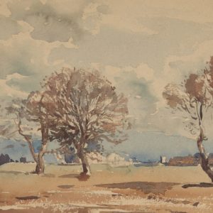 A.C. Leighton "Sun and Shadows" Watercolour, N.D.