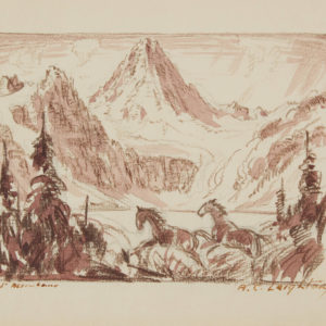 A.C. Leighton "Mt Assiniboine" Conte, N.D.