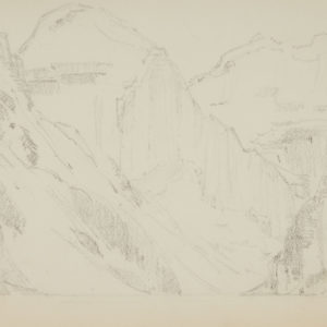 A.C Leighton "Valley of the Giants" Pencil, N.D.