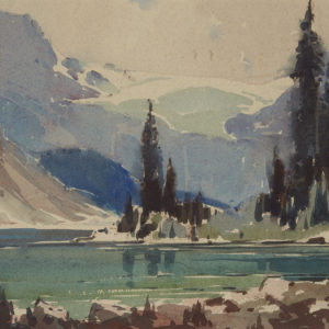 A.C. Leighton "Bow Lake" Watercolour, N.D.