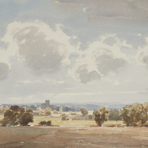 A.C. Leighton "Distant Horizon" Watercolour, N.D.