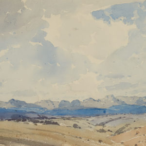 A.C. Leighton "From the Hill, Kent" Watercolour, N.D.