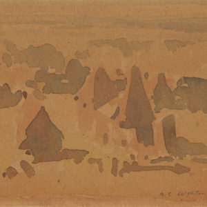 A.C. Leighton "Hop Oasts" Watercolour, N.D.