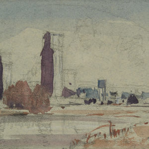 A.C. Leighton "The Homestead" Watercolour, N.D.